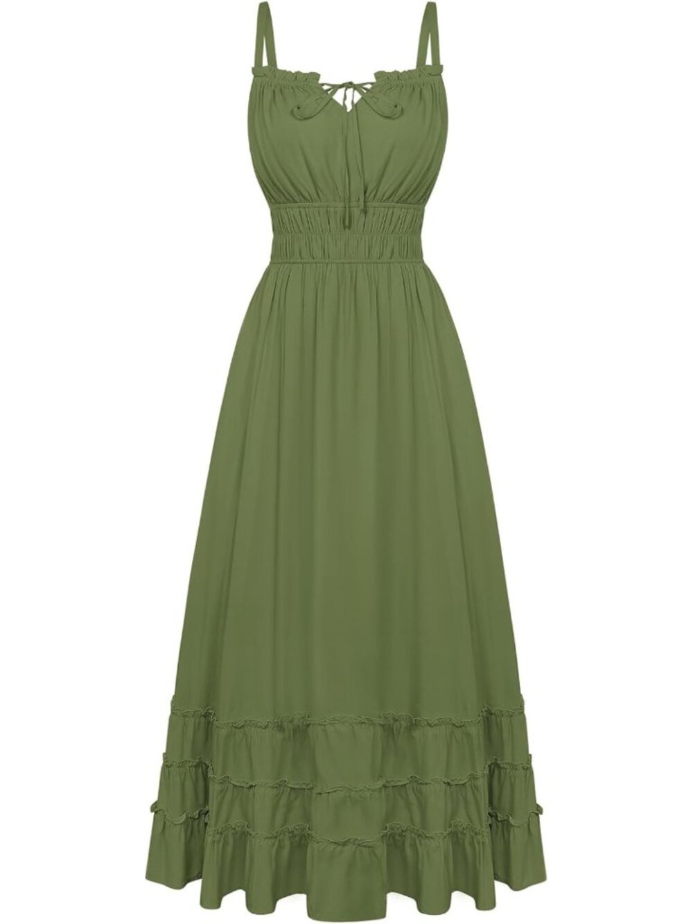 Boho Flowy Summer Maxi Dress | Women's Milkmaid Sundress | Perfect for Vacations - Picture 1 of 7